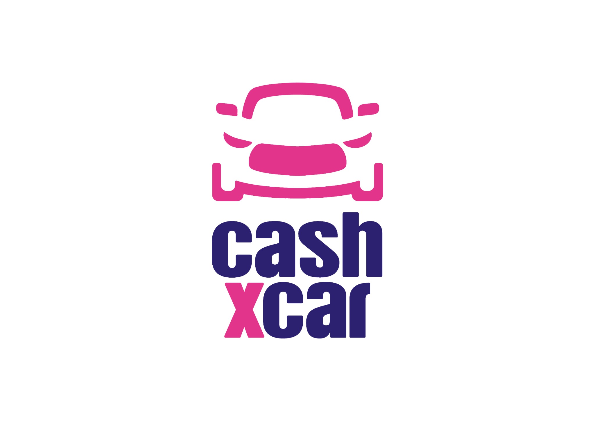 Logotipo principal de Cashxcar sobre fondo blanco